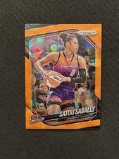 SATOU SABALLY 2025 Panini Prizm WNBA ORANGE Cracked ICE HOLO MERCURY #4 LIBERTY