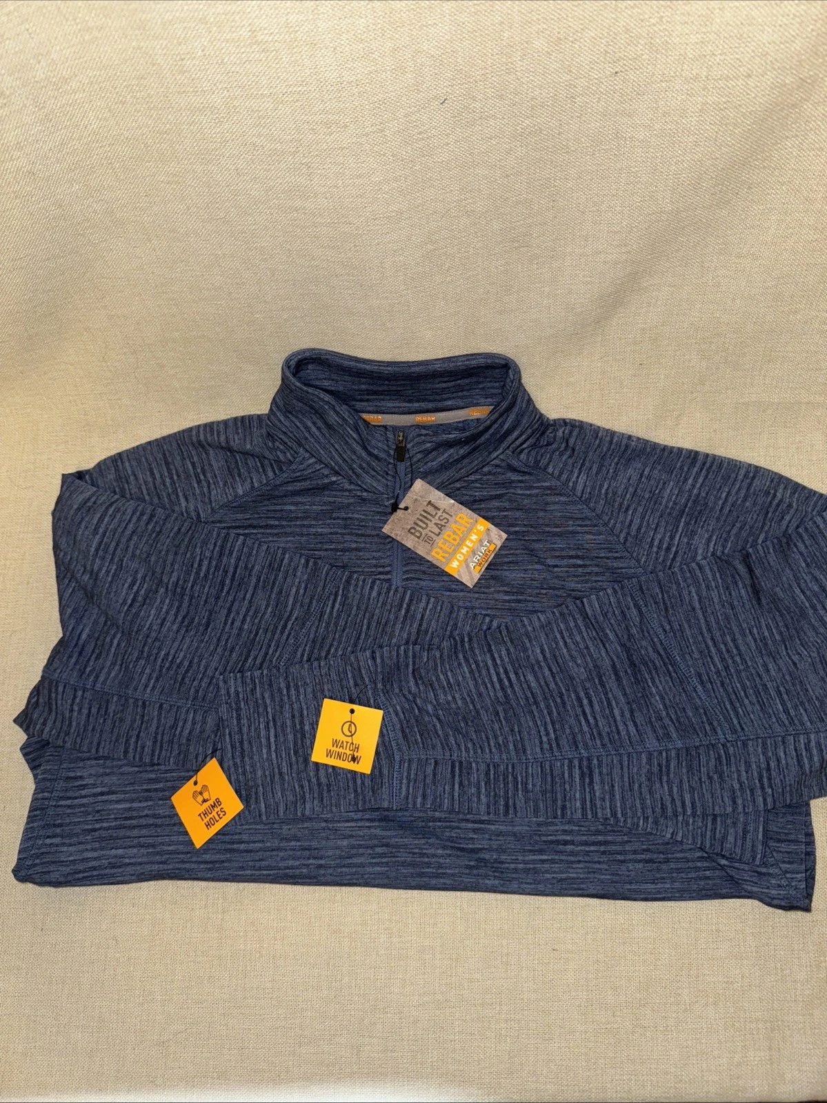 Ariat Work Women’s Rebar Gridwork base Layer - XL Navy heather