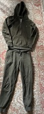 Superdry size 8 Khaki green tracksuit hoodie and joggers