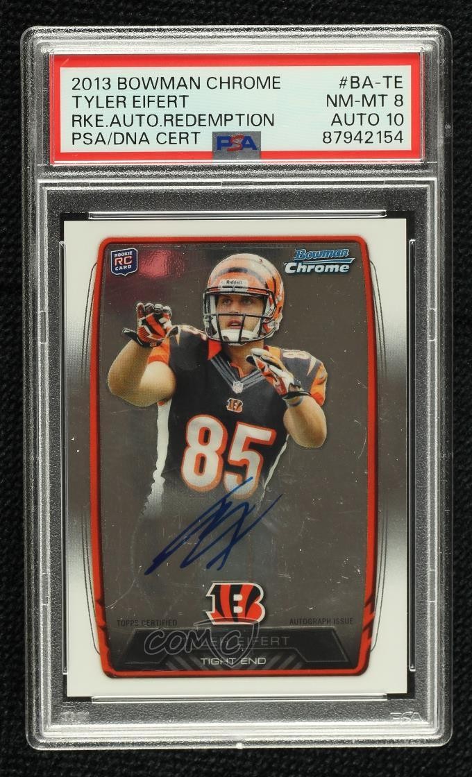 Tyler Eifert Bowman Chrome Rookie Autograph #TE Base