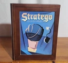 Stratego Classic Game Vintage Collection Wooden Book Box Milton Bradley CIB