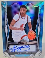 2025 Leaf Metal ACE BAILEY  ROOKIE BLUE PRISMATIC AUTO /49 JAZZ