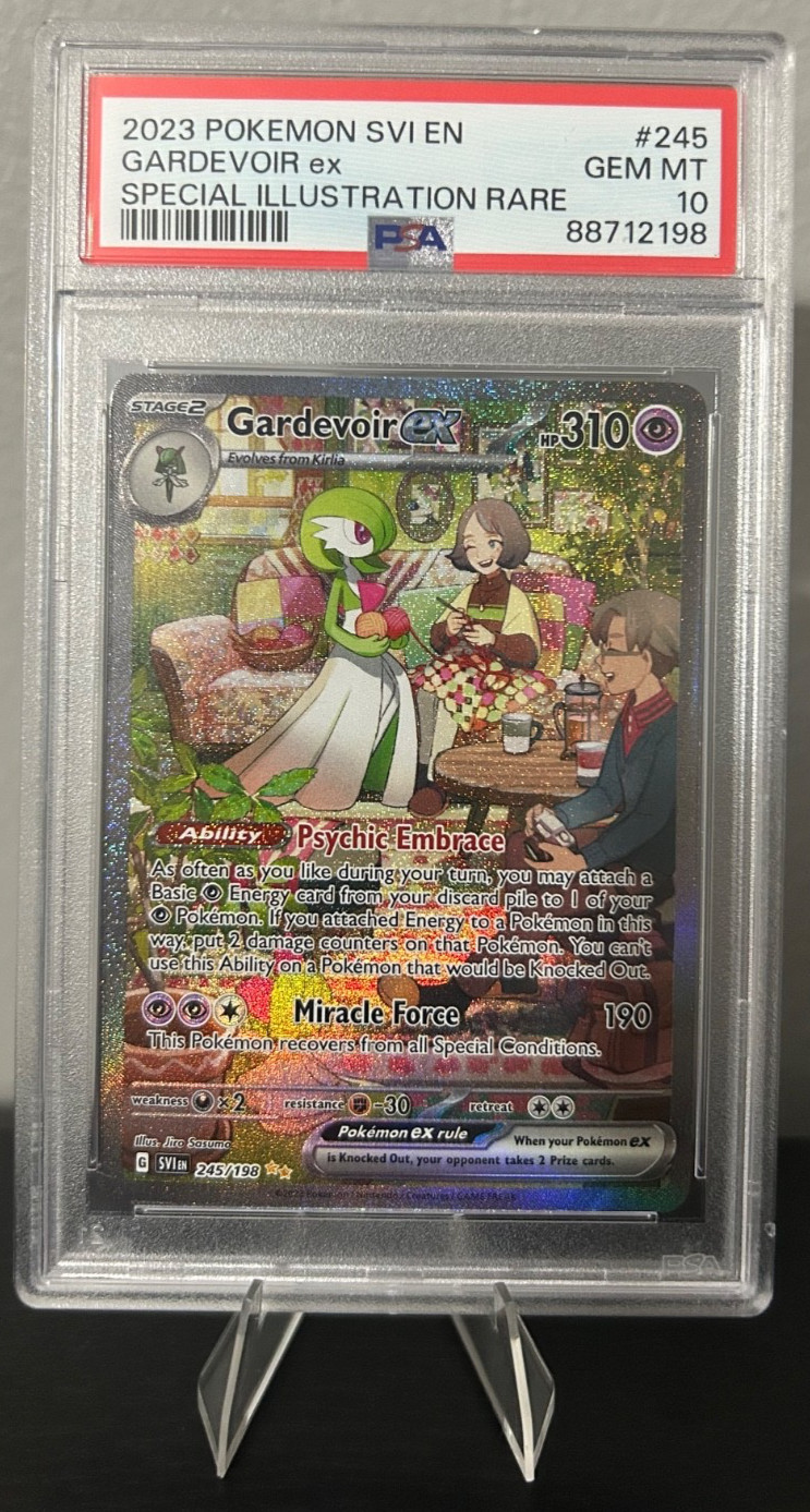 Pokémon Gardevoir Ex 228/198 - Escarlata Y Violeta, Carta Ultra Rara Holo Full Art, Para Coleccionistas