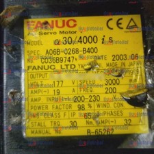 1PIECE USED FANUC SERVO MOTOR A06B-0268-B400