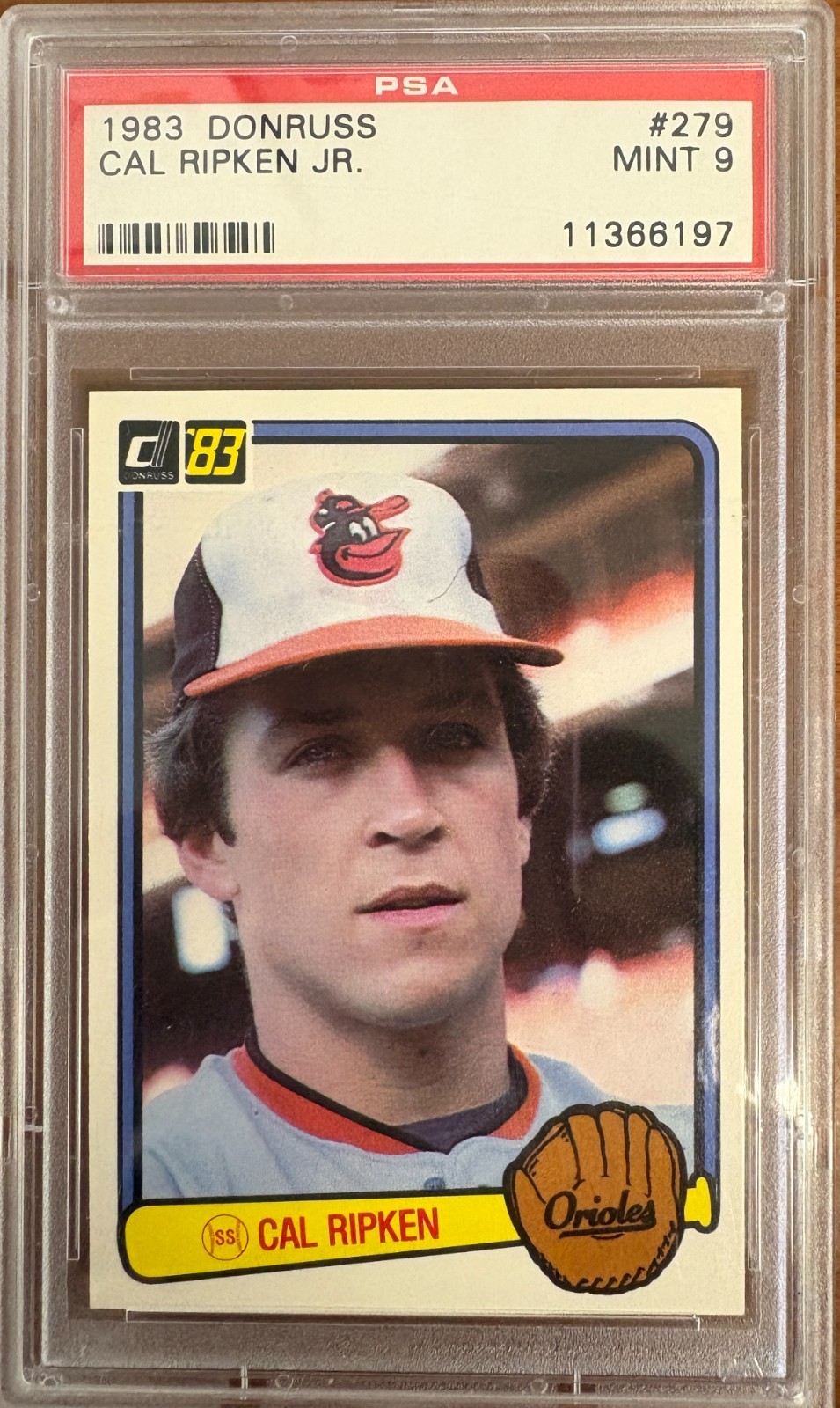 1983 Donruss Cal Ripken Jr. #279 PSA 9 Mint Baseball Card