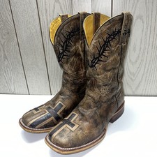 Tin Haul John 3:16 Square Toe Cowboy  Mens Si...