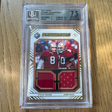 PANINI 2022 Limited Dynamic Duos MEM Jerry Rice/Steve Young #DD-SF /99 BGS 7.5