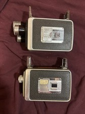 Vintage VTG Kodak Brownie Turret 8mm Movie Camera 3 lens 1950's And Brownie 2 Lo