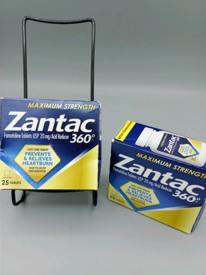 2x Zantac 360 Maximum Strength Tablets, 25 Count, Heartburn Prevention Relief