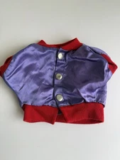 Vintage 1980s Pound Puppy Coat Jacket Blue Red With Snaps, Please Read