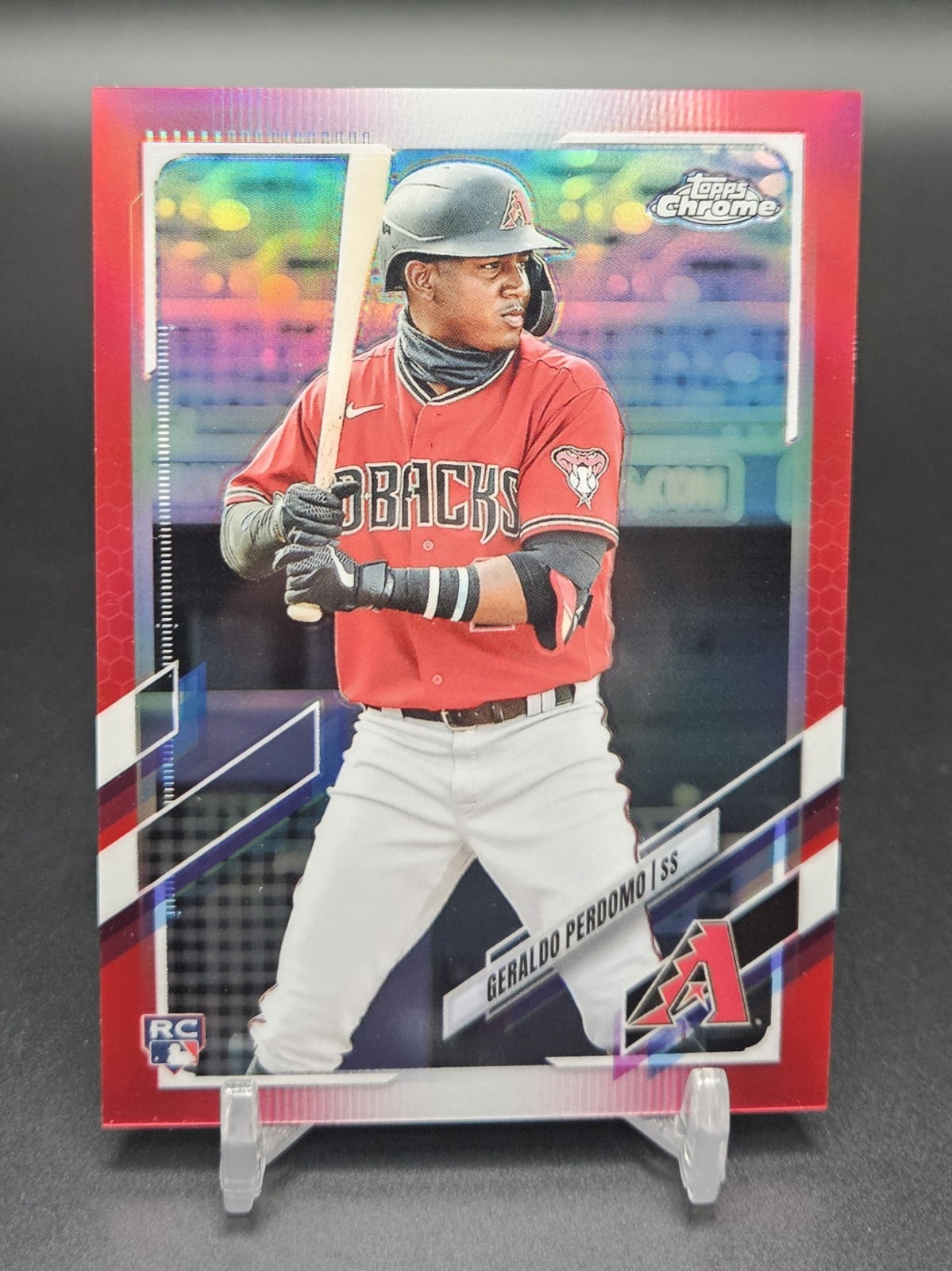 Geraldo Perdomo 2021 Topps Chrome Update Red Refractor /25 RC SSP