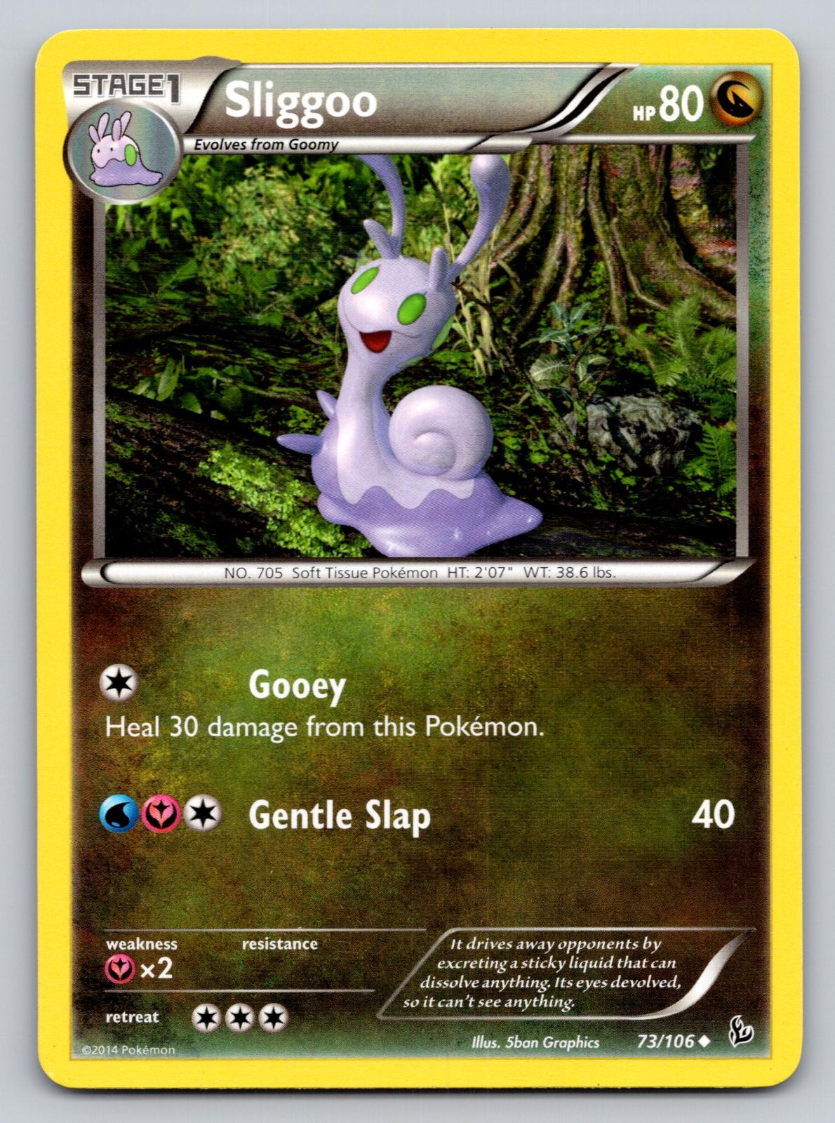 Pokemon Sliggoo 73/106 Uncommon Flashfire MP