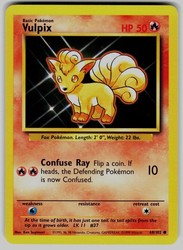 Vulpix 68/102 Base Set Unlimited Common Pokemon TCG
