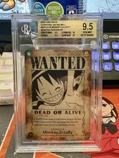 One Piece Card Game Monkey D. Luffy OP13-118 Wanted Poster SP Foil BGS 9.5