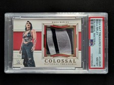 2024 Panini National Treasures RHEA RIPLEY 12/99 Patch Colossal #CL-RHR PSA 8