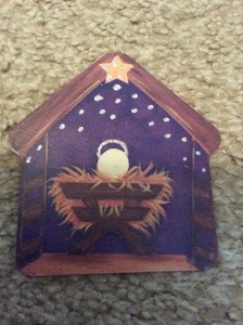 The Roundtop Collection Refrigerator Magnet Metal Christmas Nativity