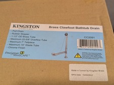 Kingston Brass CC2091 Clawfoot Bathtub Waste  Overflow Drain CC2091 Kingston
