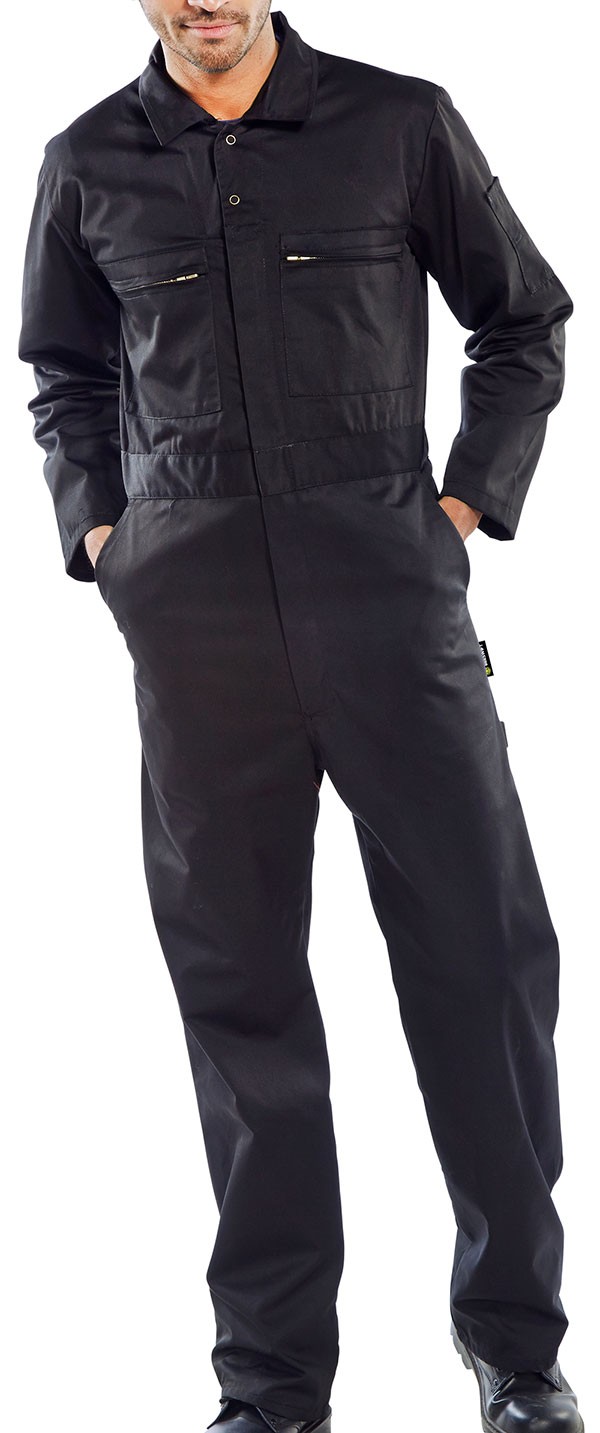 Beeswift Heavyweight Boilersuit Black Size 48