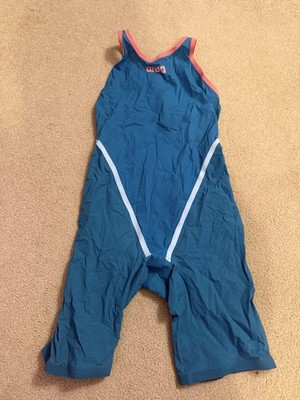 Arena Carbon Glide limited edition tech suit Size 27, Pink And Blue