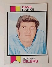 1973 Topps Football Card 179 Dave Parks Houston Oilers 