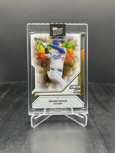 2025 Topps MLB MVP Collection Shohei Ohtani 2024 NL MVP Gold Foil 29/50 #21