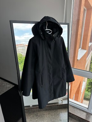 Lafuma Woman Gore-Tex Outdoor Black Waterproof Long Jacket Sz S
