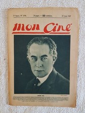 MON CINE N°279 23/6/1927 ANDRE NOX JOHN GILBERT DOLLY DAVIS NICE PAR MAICON