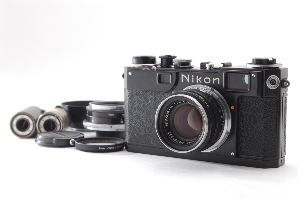 【良品】Nikon S2 ボディ ブラックダイヤル ORIGINAL BLACK** NIKON S2 BLACK DIAL BODY & 50MM 5CM F2