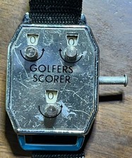 Vintage Golfers Scorer Golf Wrist Score Keeper Stroke Counter - FUN