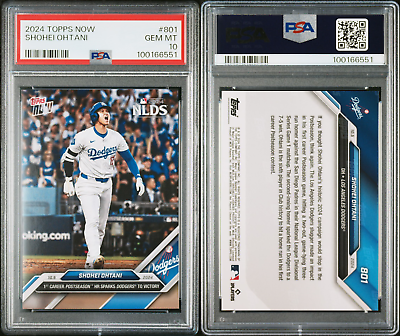 PSA 10 Shohei Ohtani 2024 Topps Now #801 Dodgers 1st PSA 10 Shohei Ohtani 2024 Topps Now #801 Dodgers 1st