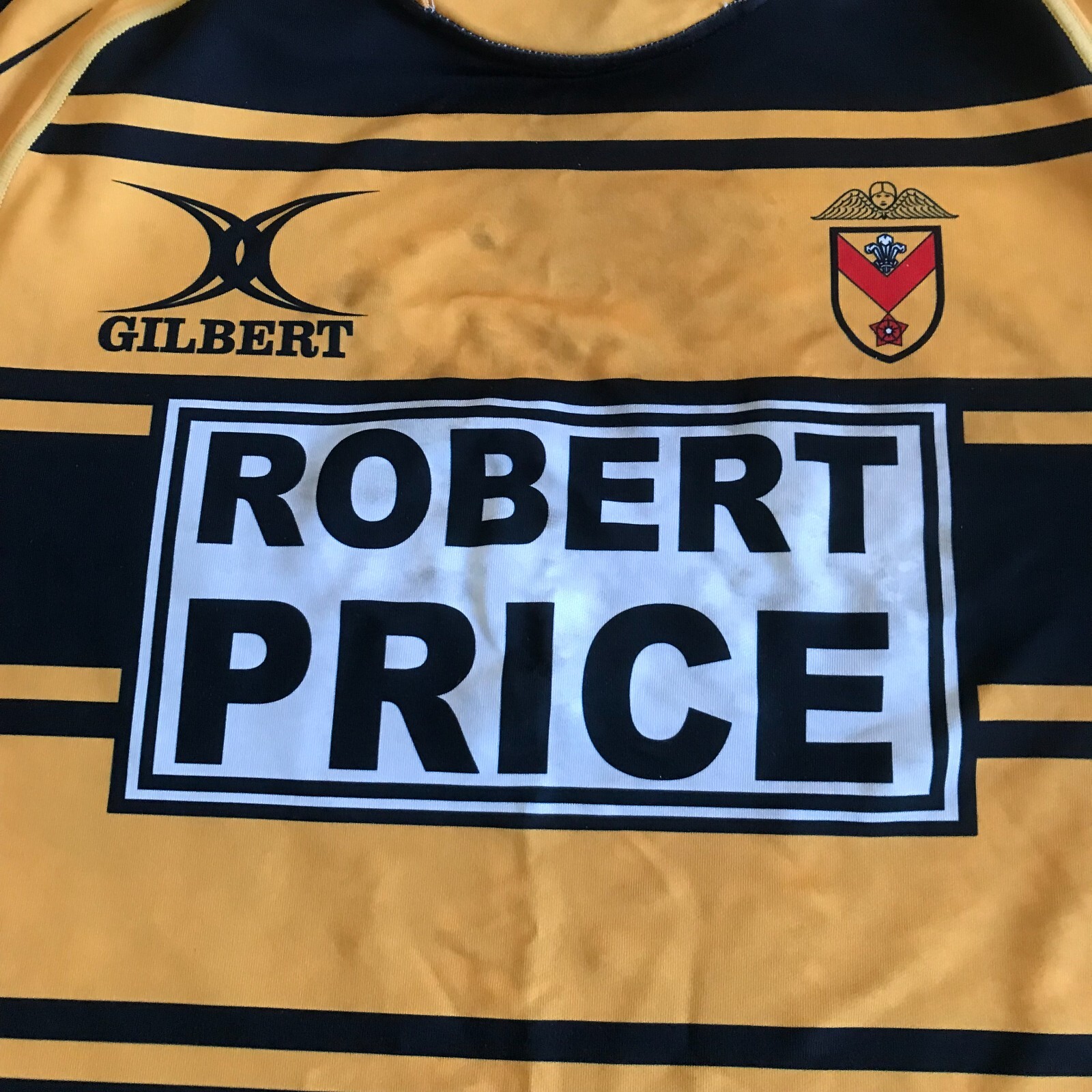 OWEN BROAD (14) NEWPORT RFC (WALES) GENUINE MATCH WORN RUGBY SHIRT