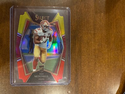 2021 Select Concourse - Eli Mitchell Red and Yellow Die Cut Rookie Card 192