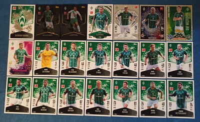 Match Attax Bundesliga 24/25 Werder Bremen Team Set Alle 22 Karten Full