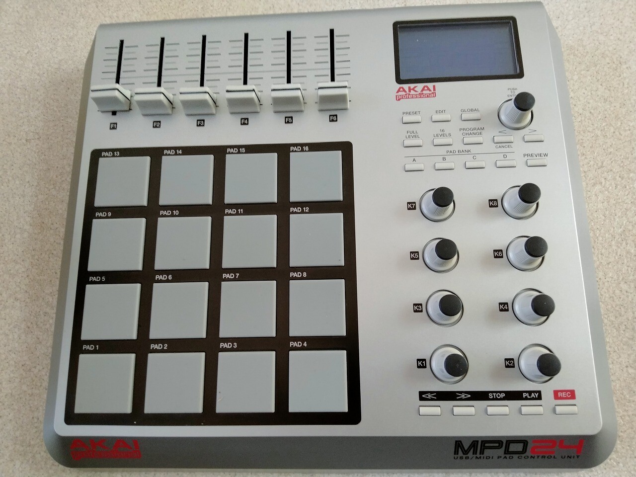 AKAI USB/MIDI PAD CONTROL UNIT MPD24 | eBay