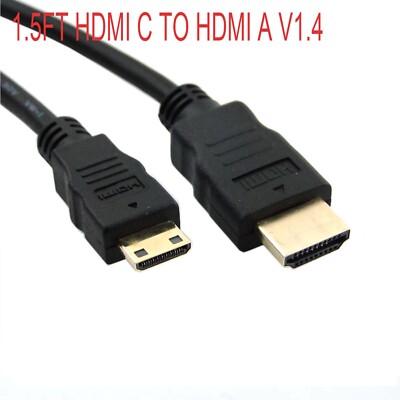 Mini HDMI C TO HDMI A Cable For FujiFilm Finepix Real 3D W3 F80 F85 EXR X-E2