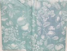 Peva Vinyl Tablecloth 52" x 90" Oblong seats 6-8 people FRUITS ON BLUE 1, BH