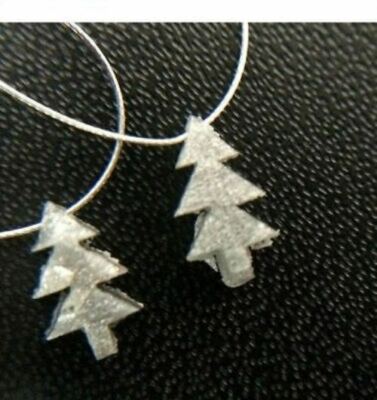 1 Pcs Grey Rough Diamond Tree Drilled, Laser Cut Tree Diamond, Raw Diamond, 10mm
