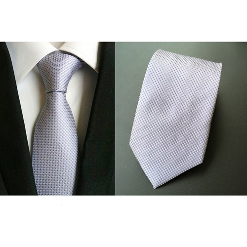 Men Stripe Grid Check Geometric Polka Dot Wavy Wedding Necktie 8CM Wide Tie - Picture 70 of 70