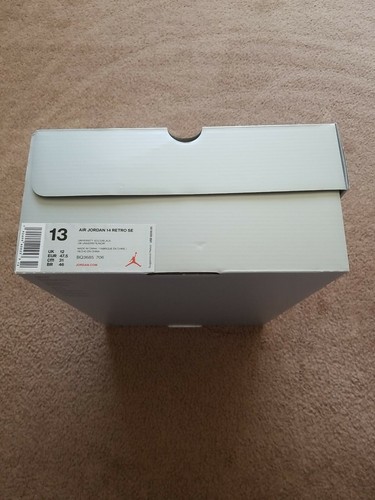 Air Jordan 14 2019 Retro SE Yellow Reverse Ferrari University Gold Blk Size 13 - Picture 10 of 10