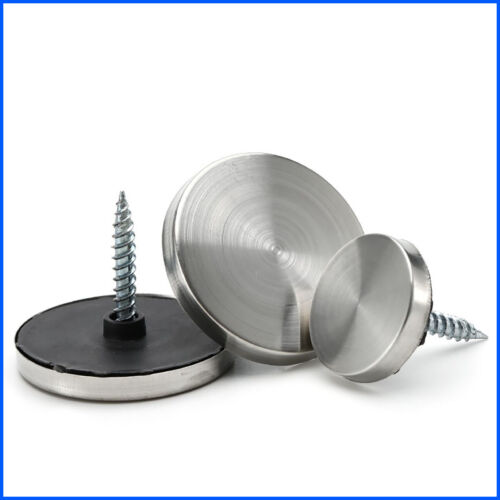 12mm - 40mm Stainless Steel Decorative Advertising Mirror Screws Cap Cover Nails - Picture 1 of 7
