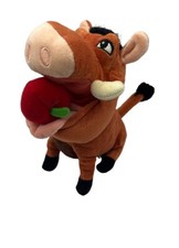 Disney Store The Lion King Pumba Hula w/Apple Warthog Plush Stuffed Animal