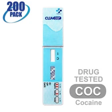 NEW Mintegrity Drug Test Cocaine (COC) Dip Card Urine 200-Pack #MI-WDCO-114