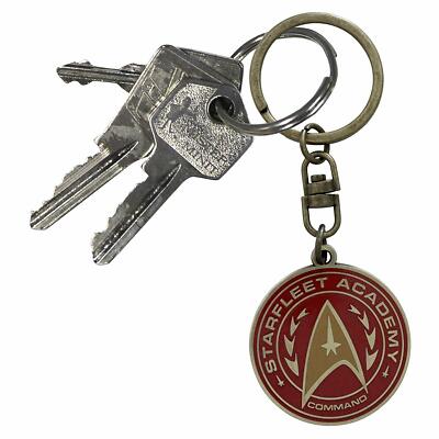 OFFICIAL STAR TREK STARFLEET ACADEMY METAL KEYRING KEYCHAIN NEW WITH TAGS  ABY