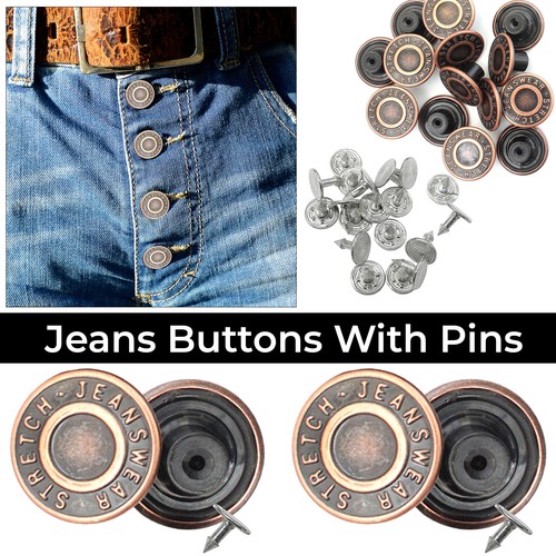 Boutons Pression Pour Jeans - 22mm - Lot De 10 à 100 Pièces - Idéal Pour Vestes, Sacs, Shorts