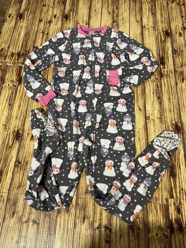 Bonecos de neve de lã para meninas tamanho 10 Jumping Beans Footie - Imagem 4 de 4