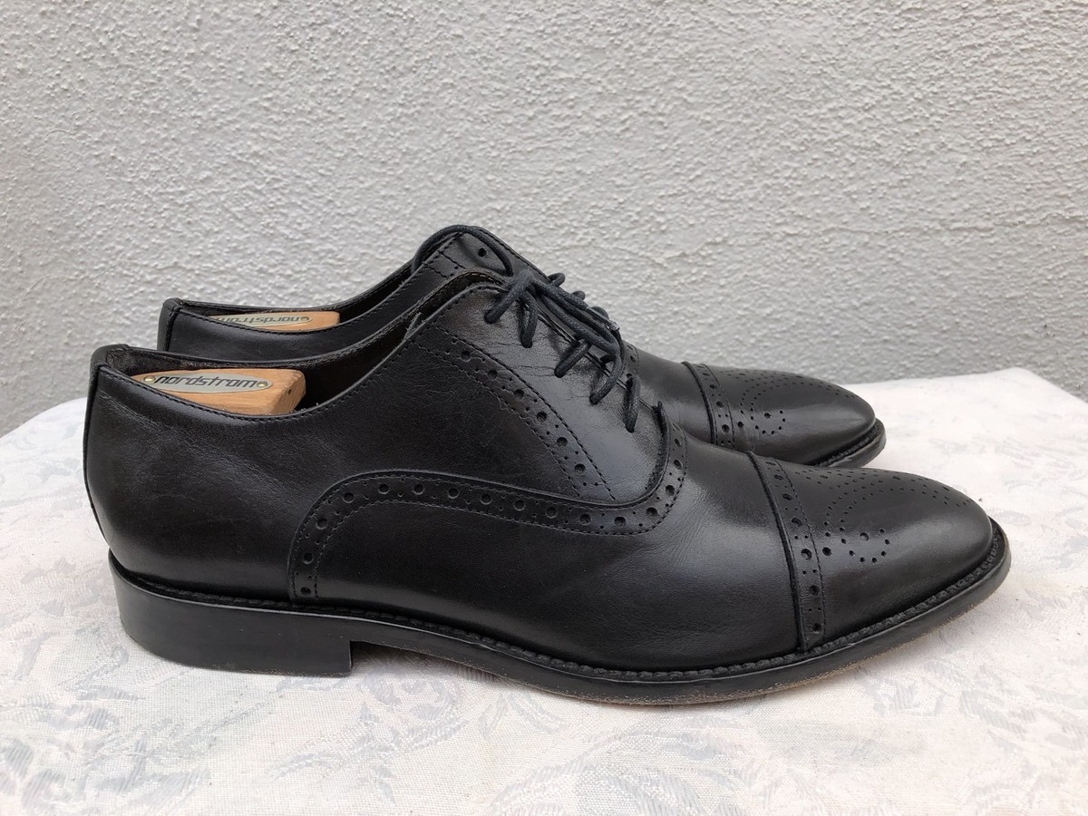 EUC TO BOOT NEW YORK Black Leather Cap Toe Brogue Oxford  display picture 3