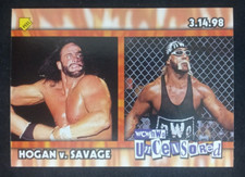 1999 Topps WCW/nWo Nitro Sticker Hogan Vs Savage S3