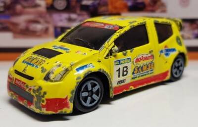 Majorette Citroën C2 Andros WRC Rallye Auto gelb Ref 254G Maßstab 1:57 70mm lang