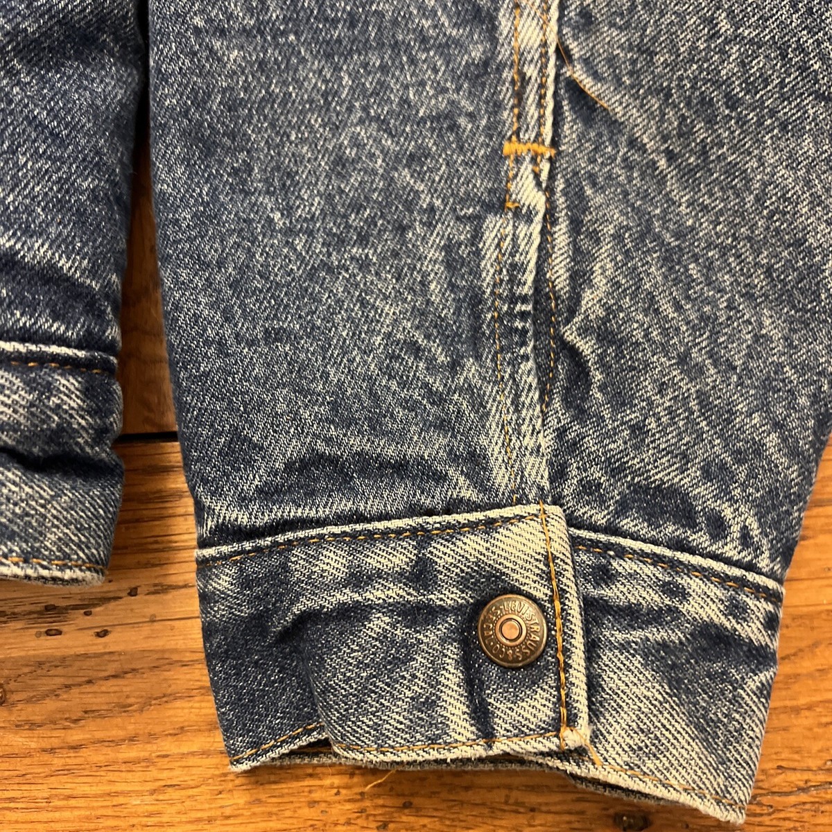 Vintage Levi's Denim Jean Trucker Jacket San Francisco Size 46L