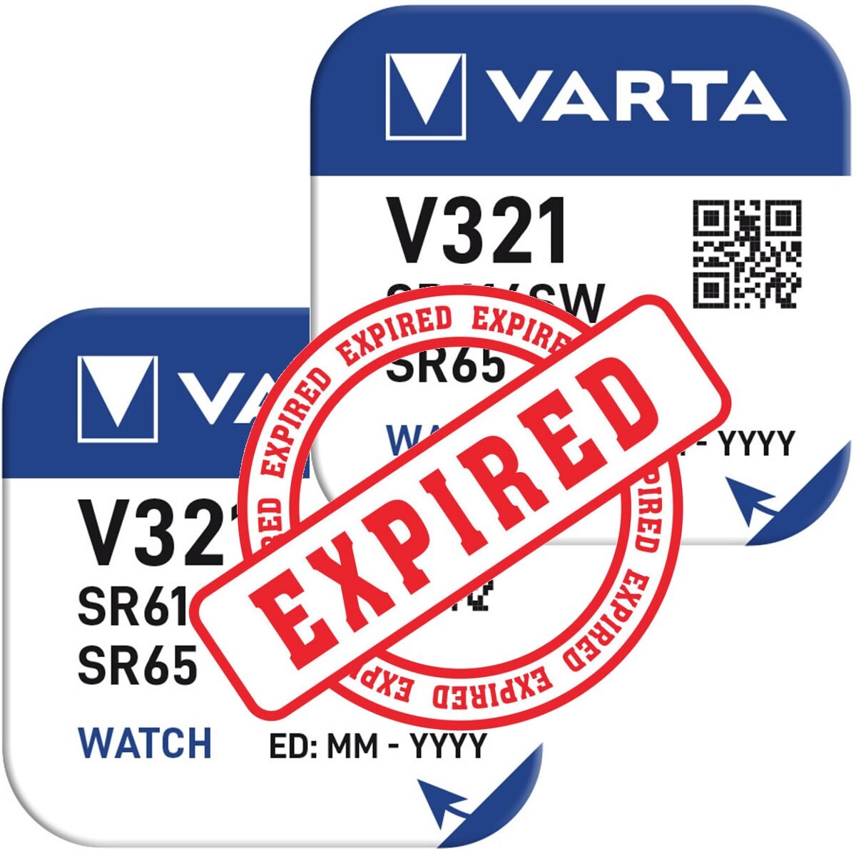 2 x VARTA V321 SR616SW Silver Oxide 321 Button Cell Watch Battery SR65 1.55v